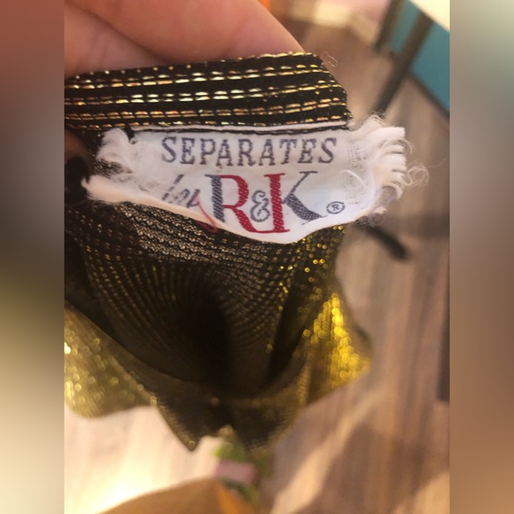 Vintage Black and Gold Disco Blouse 🪩 - Picture 12 of 12